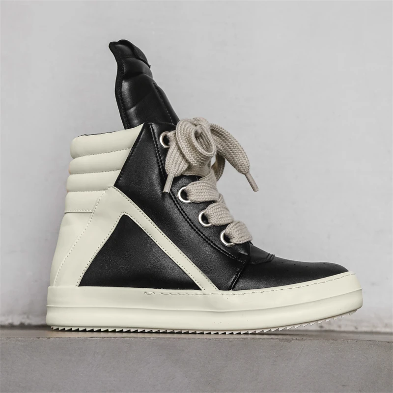 Men Shoes Trends - รองเท้าผ้าใบลำลองผู้ชายสุดหรู สไตล์สตรีท รองเท้าบูทแฟชั่นผู้ชาย เพิ่มความสูง น้ำหนักเบา รองเท้ากีฬาลำลองผู้หญิง