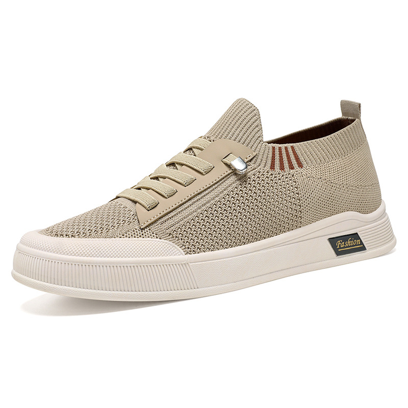 Men Shoes Formal - ฤดูร้อนใหม่ผู้ชายรองเท้าแฟชั่นรองเท้าผ้าใบตื้นรองเท้าสบายๆอเนกประสงค์Breathableและไม่กลิ่นเหม็นรองเท้าผู้ชายLow Helper