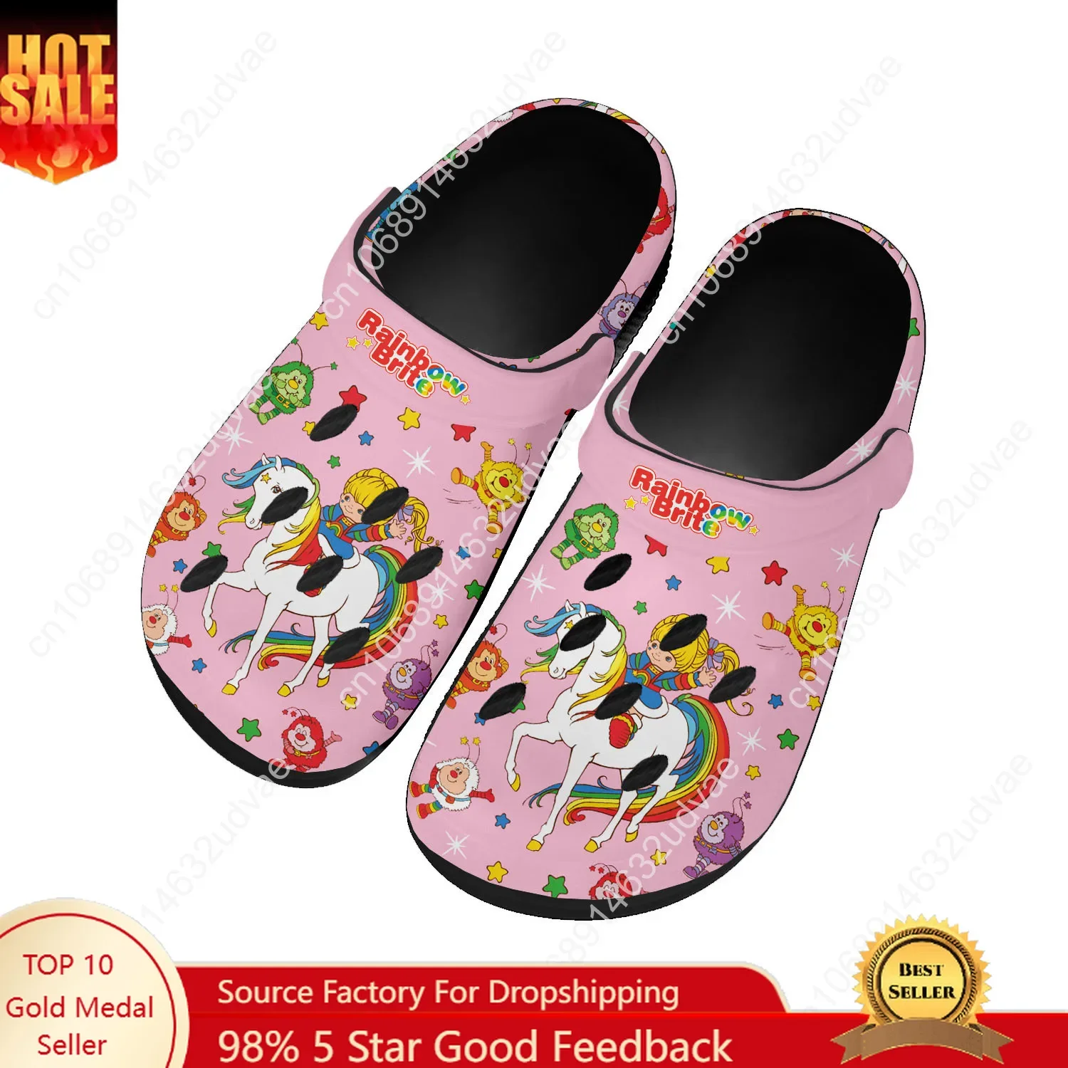 Men'S Shoes In Fashion - รองเท้าแตะรุ่น Brite Rainbow สำหรับผู้ชายและผู้หญิง สวมใส่สบาย ทันสมัย