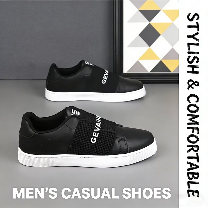 Men Shoes Formal - รองเท้าผ้าใบระบายอากาศอเนกประสงค์แบรนด์อินเทรนด์ รองเท้าลำลองสี่ฤดู รองเท้ากีฬาทันสมัยและอินเทรนด์ รองเท้าน้ำหนักเบาสำหรับคนขี้เกียจ
