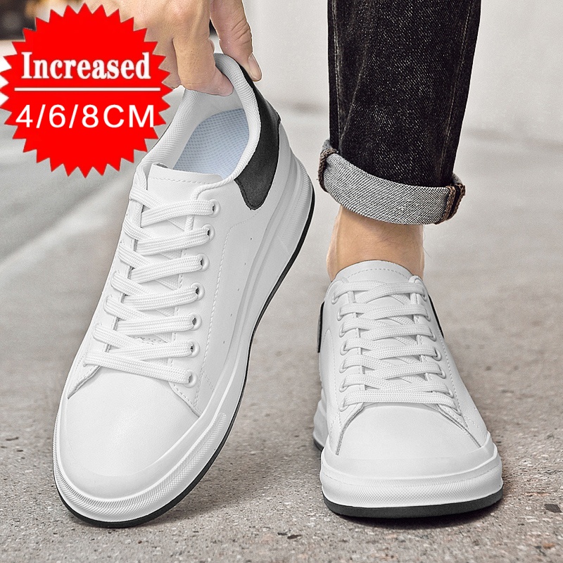 Men'S Shoes Height Increase - รองเท้าผ้าใบเพิ่มความสูงแบบซ่อนสำหรับผู้ชาย รุ่นใหม่ หรูหรา เพิ่มความสูง 4/6/8 ซม.