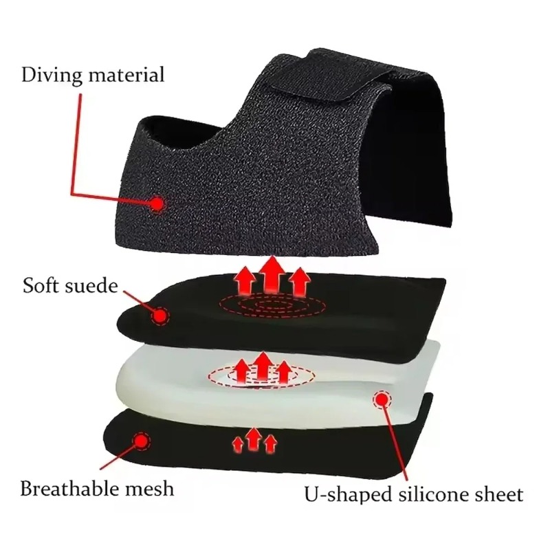 แผ่นรองส้นเท้าซิลิโคนรูปตัวยู  - Men'S Shoes Plantar Fasciitis บทวิจารณ์และราคา