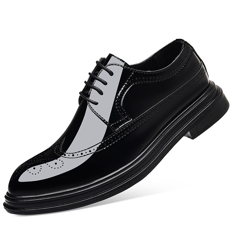 รองเท้าหนังแก้วผู้ชายแบบ Brogu - Men Shoes Formal บทวิจารณ์และราคา