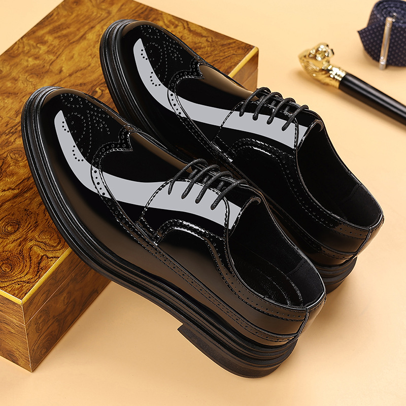 รองเท้าหนังแก้วผู้ชายแบบ Brogu - Men Shoes Formal บทวิจารณ์และราคา