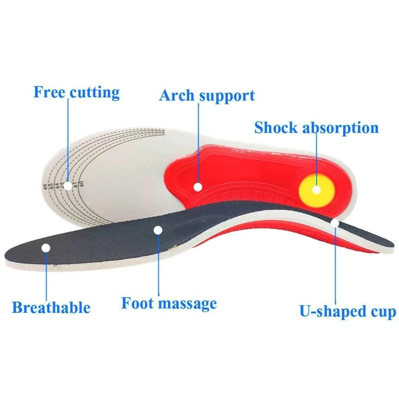ใหม่ EVA Orthopedic Insoles สํ - Men'S Shoes Plantar Fasciitis บทวิจารณ์และราคา