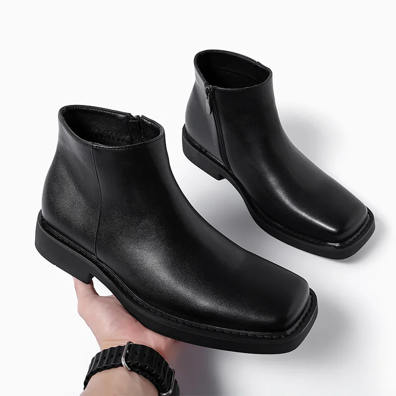 สีดําใหม่แฟชั่นผู้ชายรองเท้าหน - Men Shoes Formal บทวิจารณ์และราคา