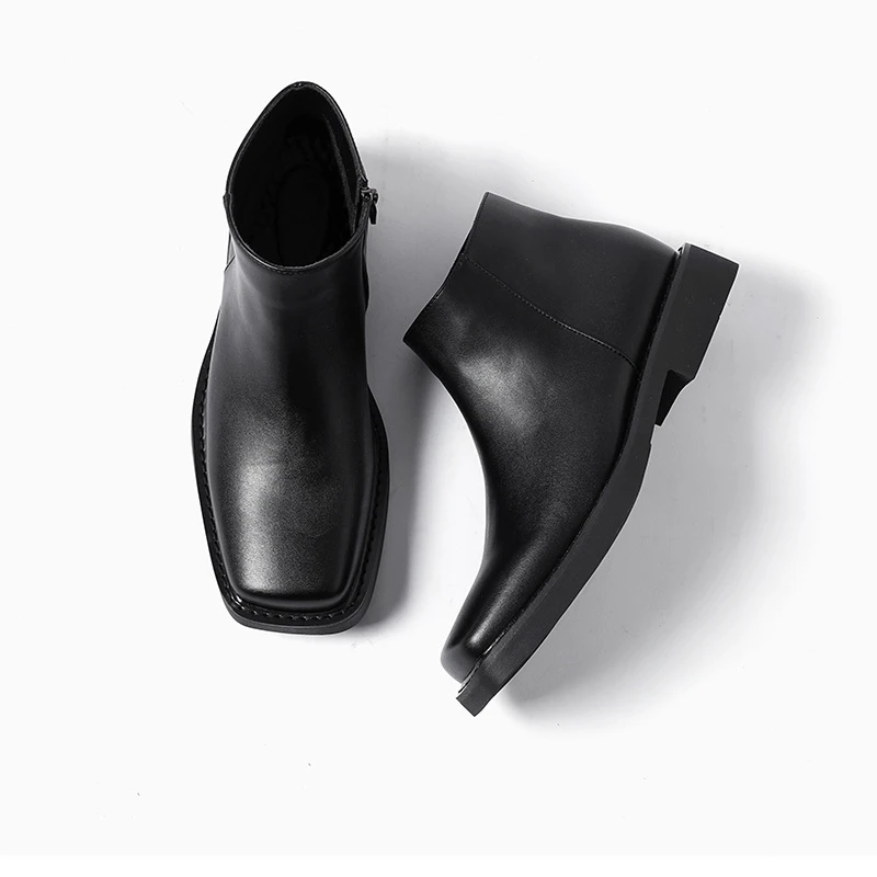 สีดําใหม่แฟชั่นผู้ชายรองเท้าหน - Men Shoes Formal บทวิจารณ์และราคา