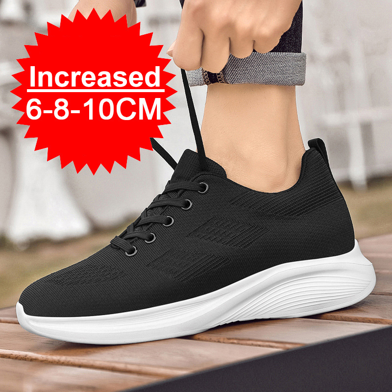 รองเท้าผ้าใบเพิ่มความสูงแบบซ่อ - Men Shoes Size Chart บทวิจารณ์และราคา