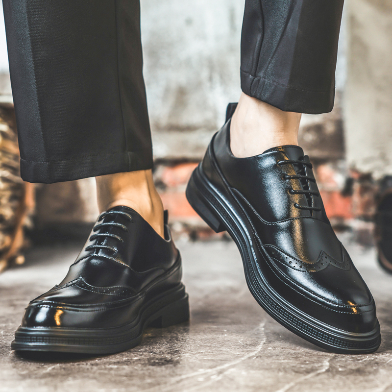 รองเท้าหนังเพิ่มความสูงสำหรับผ - Men Shoes Formal บทวิจารณ์และราคา