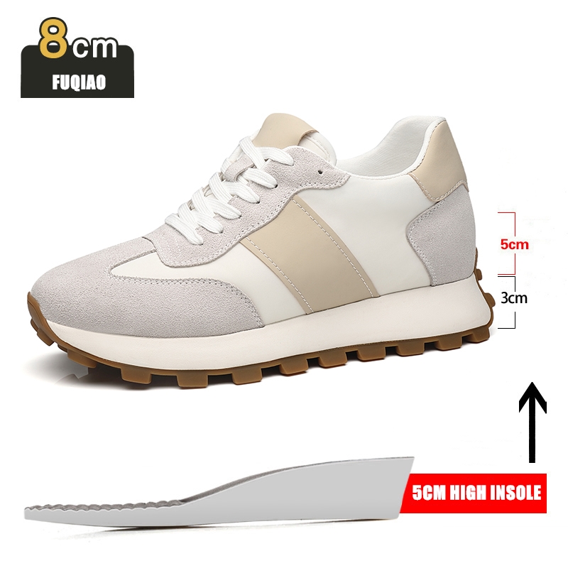 Man ลิฟท์รองเท้าผ้าใบลําลองหนั - Men Shoes Size Chart บทวิจารณ์และราคา