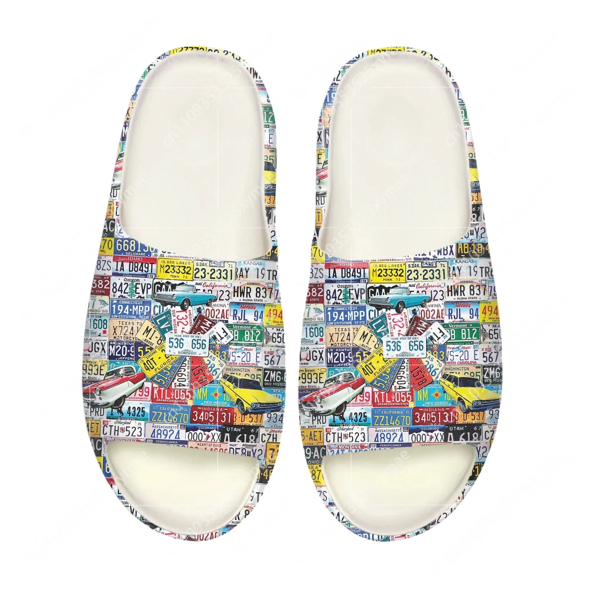 รองเท้าแตะพื้นนิ่มลายป้ายทะเบี - Men'S Shoes In Fashion บทวิจารณ์และราคา