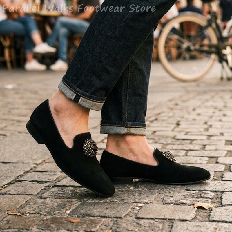 รองเท้าหนังกลับผู้ชายแบบสวมประ - Men Shoes Formal บทวิจารณ์และราคา