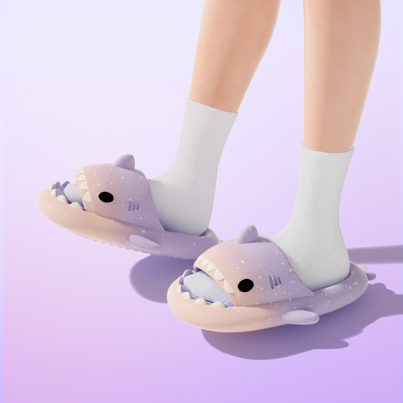น่ารักการ์ตูน Shark รองเท้าแตะ - Men'S Shoes For Summer บทวิจารณ์และราคา