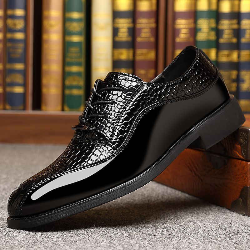 รองเท้าหนังแก้วผู้ชายสไตล์อังก - Men Shoes Formal บทวิจารณ์และราคา