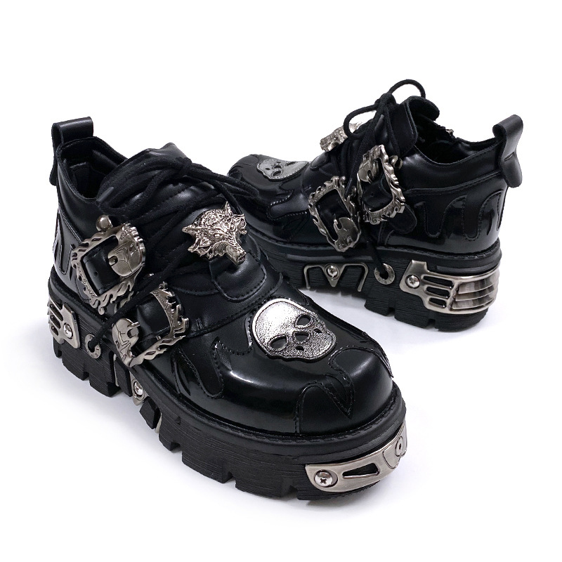 รองเท้าหนังสไตล์พังก์แบบเรโทรใ - Men Shoes 2026 บทวิจารณ์และราคา