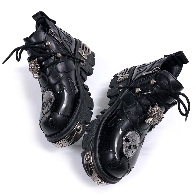 รองเท้าหนังสไตล์พังก์แบบเรโทรใ - Men Shoes 2026 บทวิจารณ์และราคา