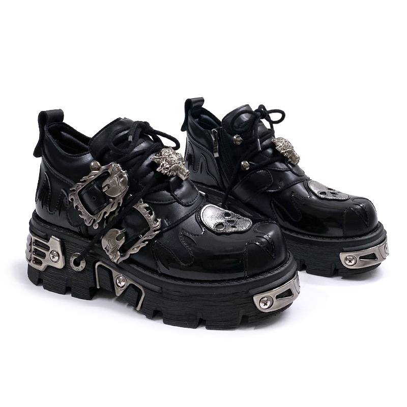 รองเท้าหนังสไตล์พังก์แบบเรโทรใ - Men Shoes 2026 บทวิจารณ์และราคา