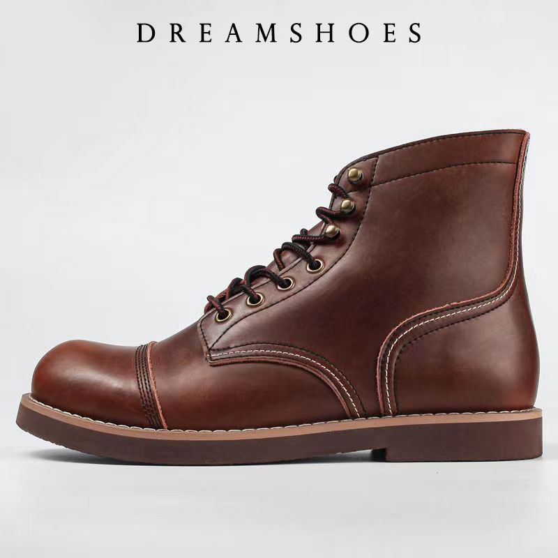 รองเท้าบูทข้อเท้าหนังวัวแท้ทรง - Men Shoes 2026 บทวิจารณ์และราคา