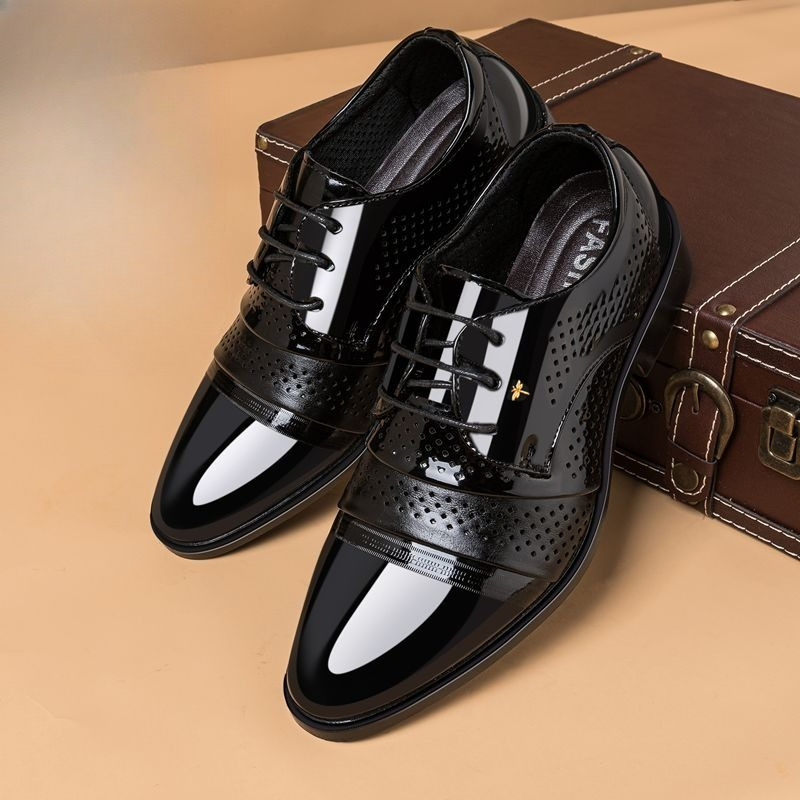 รองเท้าหนังทรงกลมสำหรับผู้ชาย  - Men Shoes Formal บทวิจารณ์และราคา