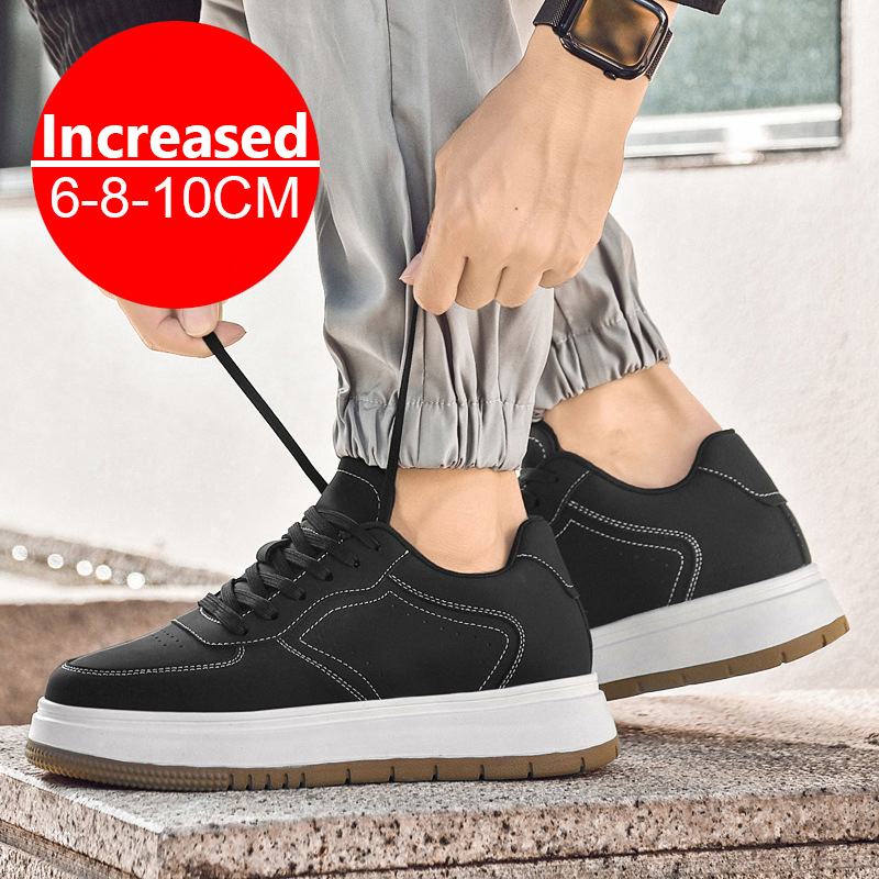 รองเท้าผ้าใบเพิ่มความสูงแบบซ่อ - Men Shoes Size Chart บทวิจารณ์และราคา