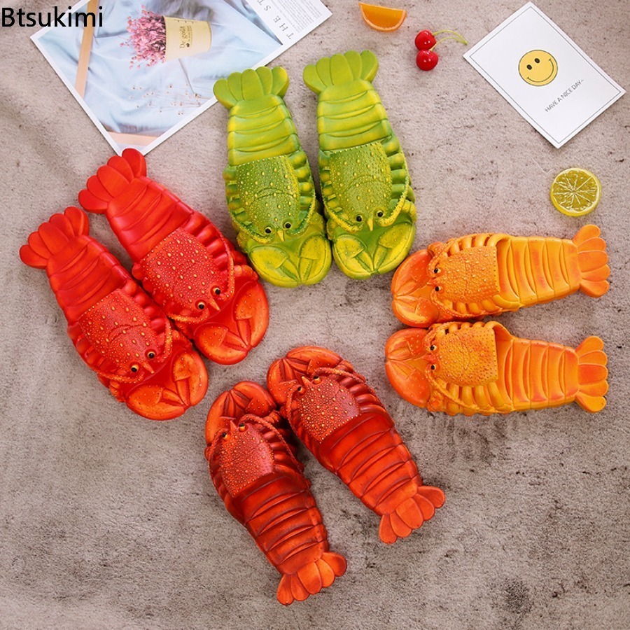 รองเท้าแตะลายการ์ตูนกุ้งมังกรส - Men Shoes 2026 บทวิจารณ์และราคา