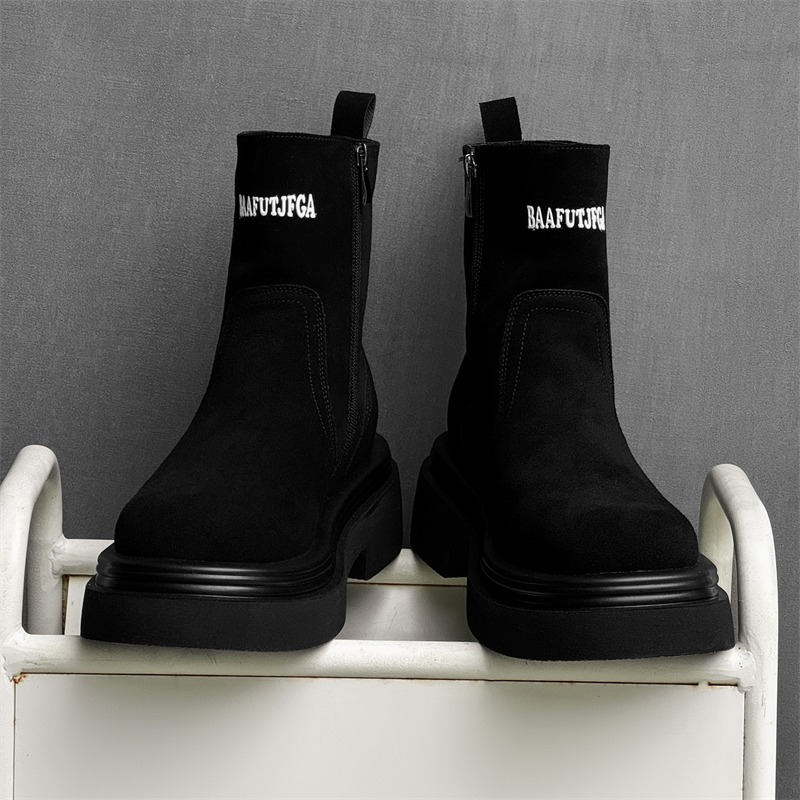 รองเท้าบูทสั้นสไตล์คู่รัก ทรงห - Men'S Shoes Height Increase บทวิจารณ์และราคา